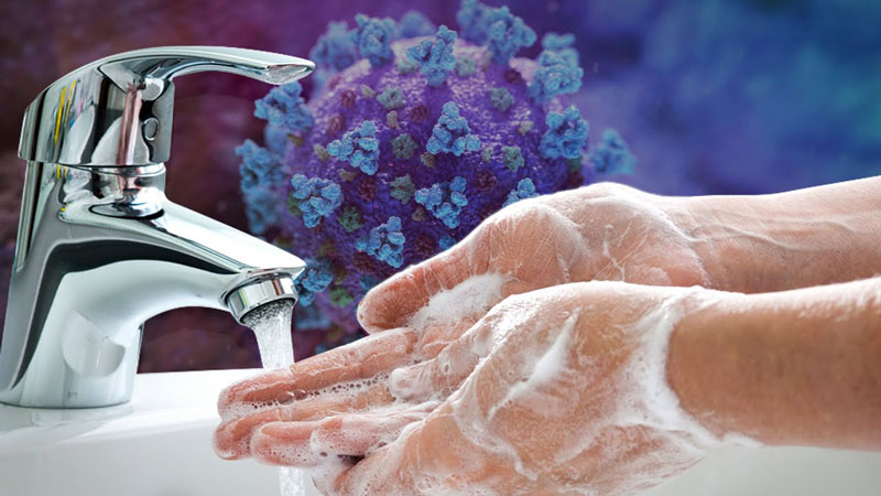 Rửa tay thường xuyên bằng xà phòng