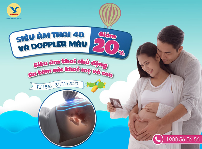 Siêu âm doppler mạch máu tại bệnh viện MEDLATEC giúp sàng lọc các bệnh lý tim mạch nguy hiểm của thai nhi ngay từ khi còn trong bụng mẹ