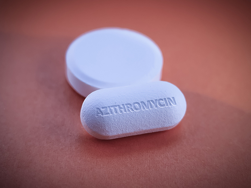 Azithromycin là kháng sinh điển hình được sử dụng nhiều thuộc nhóm Macrolid
