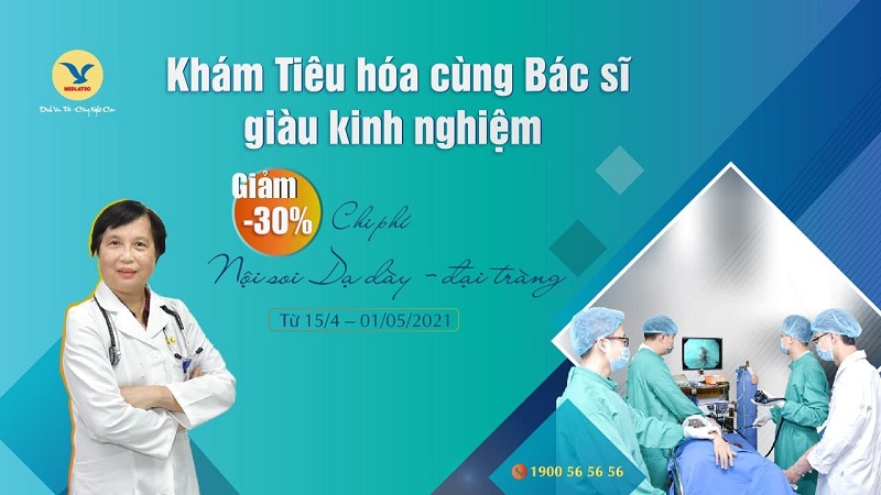 BVĐK MEDLATEC ưu đãi giảm 30% chi phí nội soi dạ dày - đại tràng