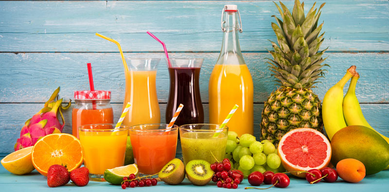 Nước ép trái cây chứa nhiều dinh dưỡng như vitamin, chất xơ