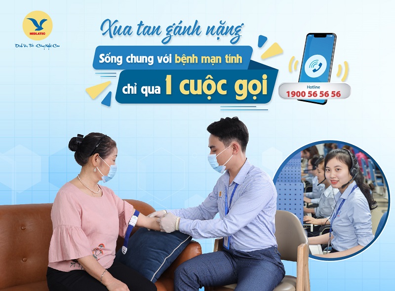 Giải tỏa nỗi lo sống chung với bệnh lý mạn tính bằng dịch vụ tại nhà với MEDLATEC