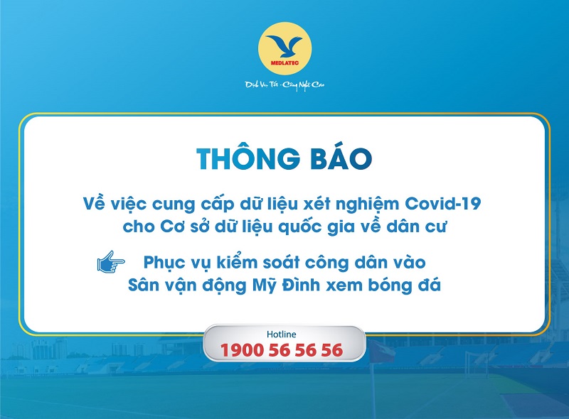 thông báo về việc cung cấp thông tin xét nghiệm covid-19