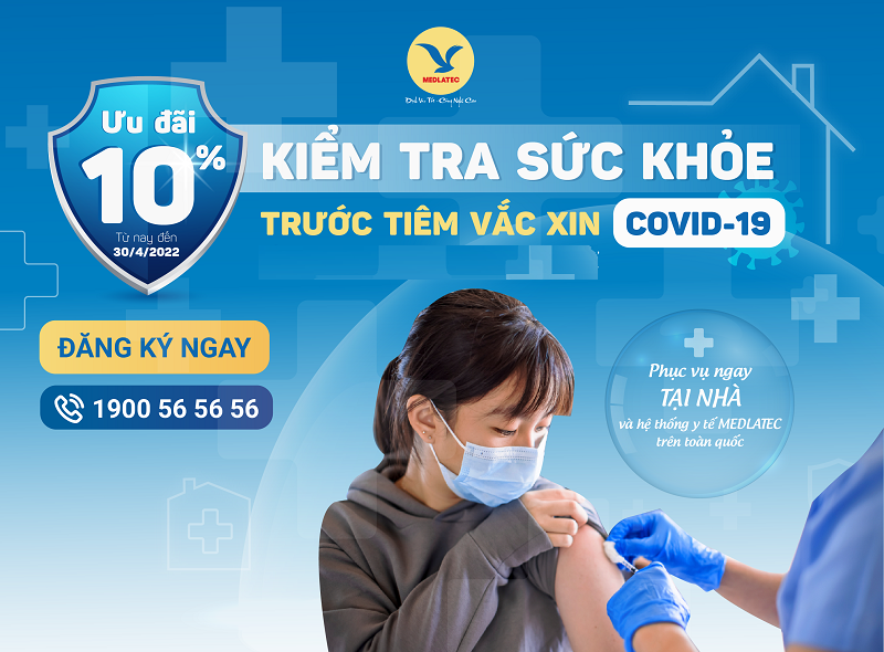 Khám sàng lọc trước khi tiêm tại Bệnh viện MEDLATEC để biết mình đủ điều kiện tiêm hay không