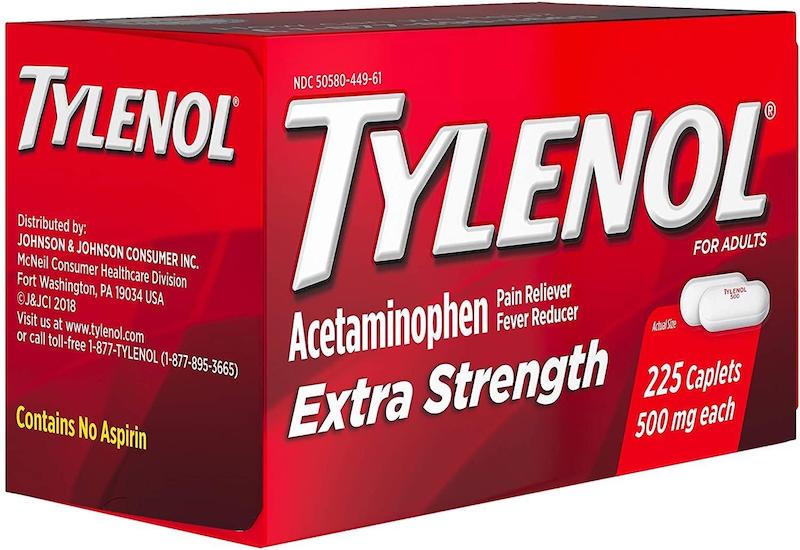 Một dạng bao bì của thuốc Tylenol
