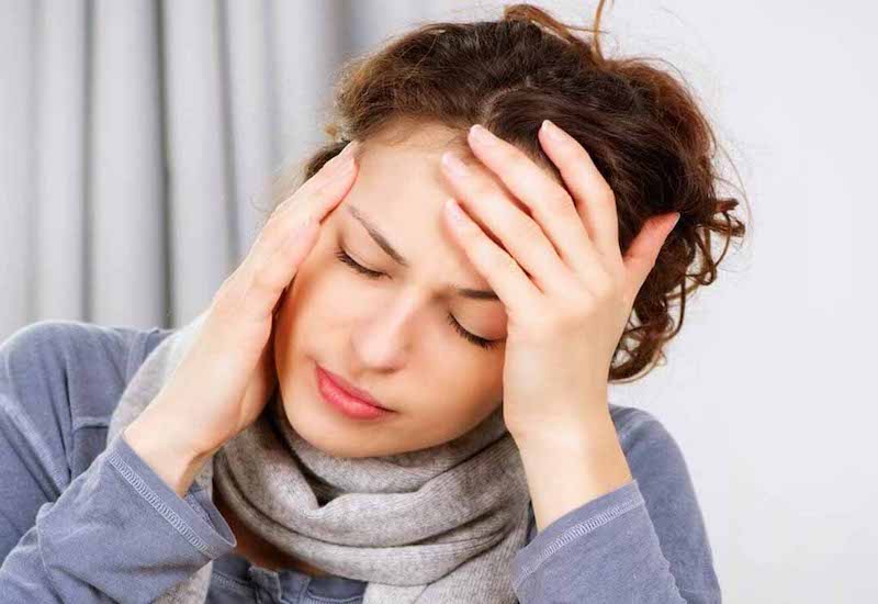 Thiếu máu khiến bệnh nhân thường xuyên bị đau đầu, mệt mỏi