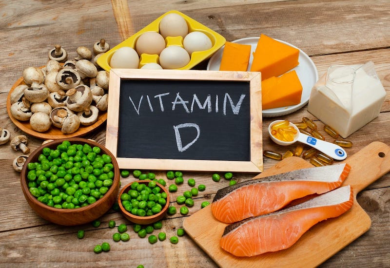 Vitamin D có thể được bổ sung bằng thực phẩm
