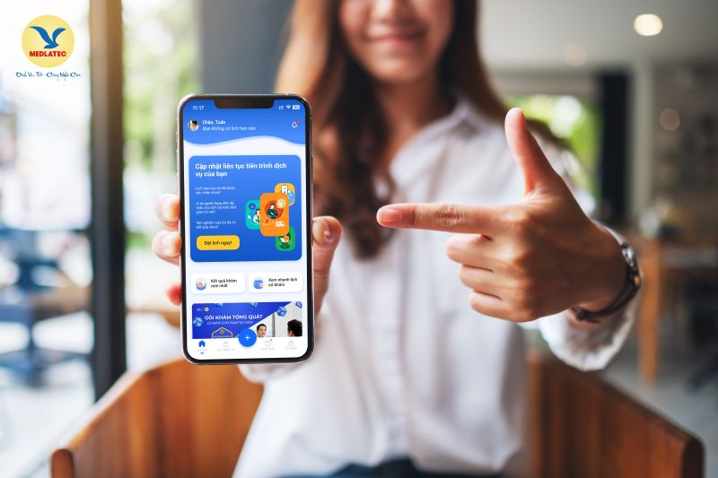 Giao diện thân thiện của ứng dụng My Medlatec 