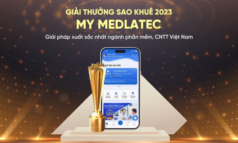 My Medlatec là phần mềm y tế duy nhất vinh dự đạt giải thưởng Sao Khuê 2023