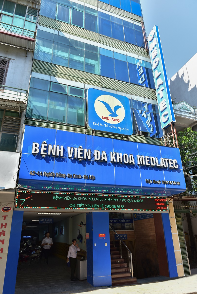 Bệnh viện Đa khoa MEDLATEC có trụ sở tại 42-44 Nghĩa Dũng, Ba Đình, Hà Nội
