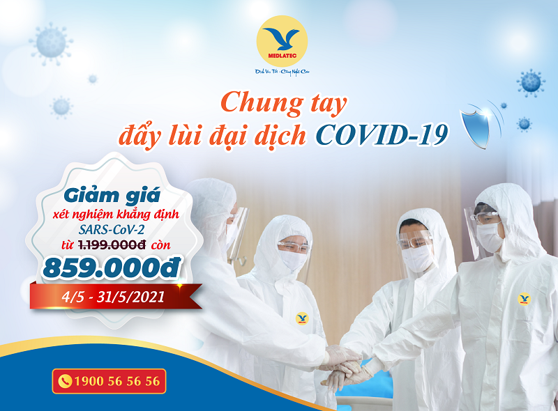 BVĐK MEDLATEC giảm giá xét nghiệm COVID-19