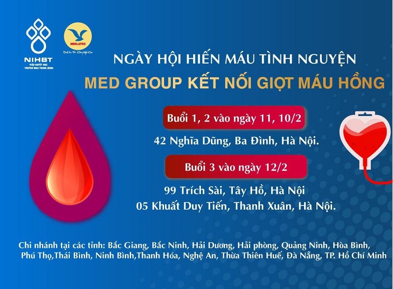 MEDLATEC sẵn sàng hiến máu cứu người