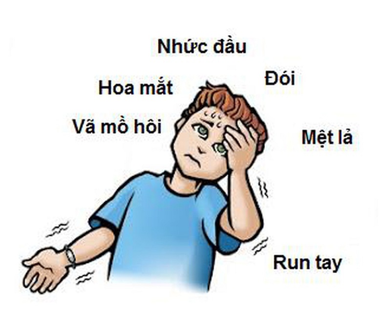 Triệu chứng hạ đường huyết