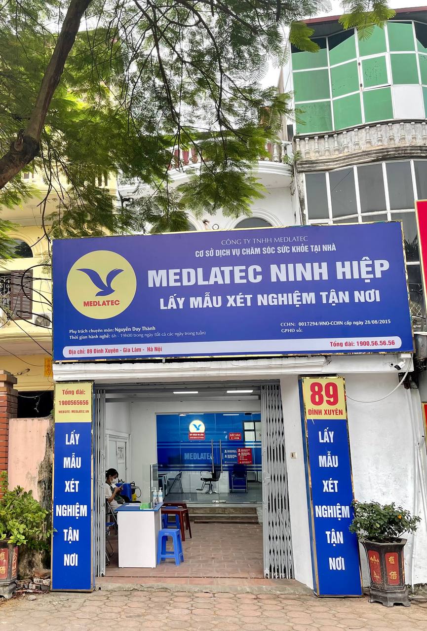 Văn phòng lấy mẫu MEDLATEC Ninh Hiệp