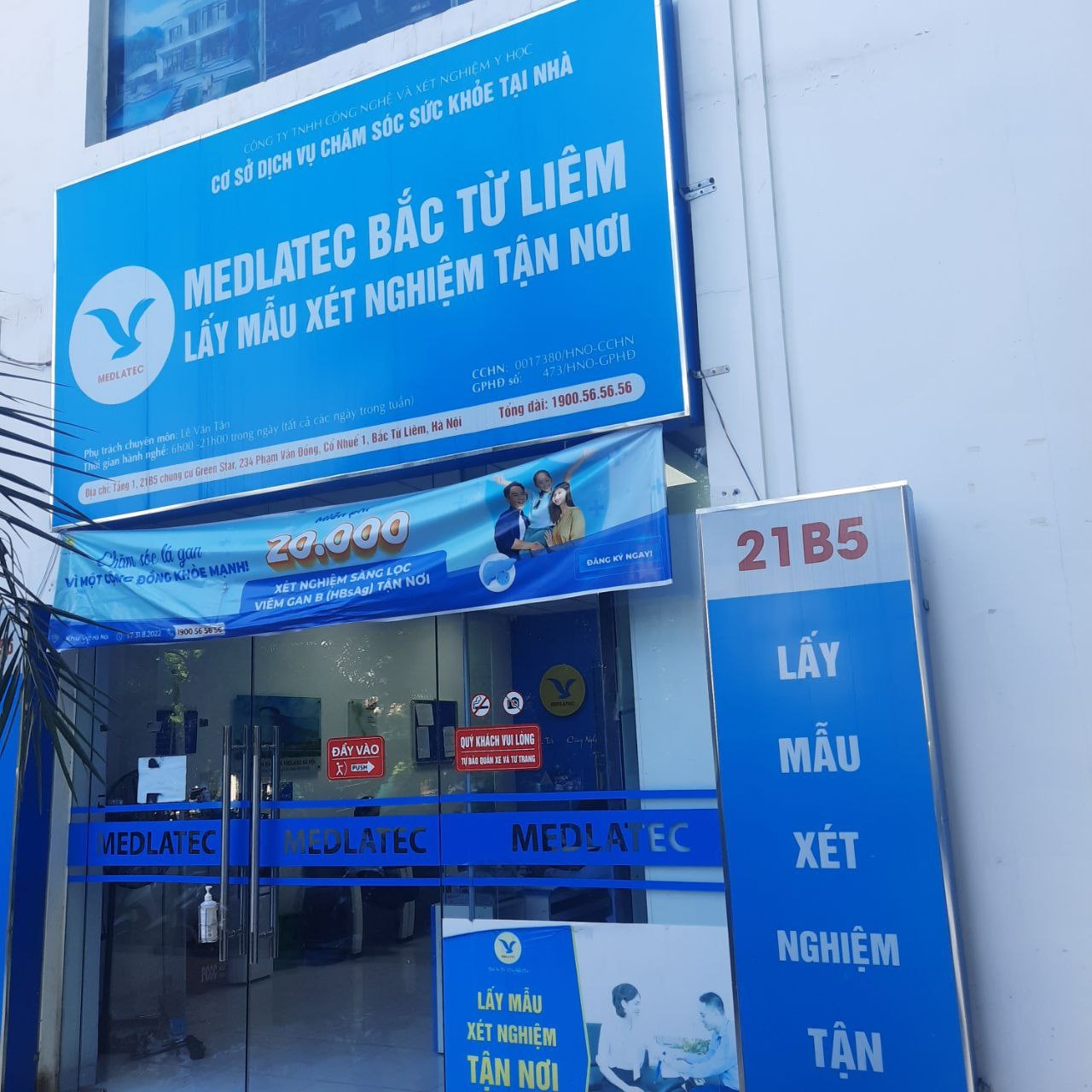 Văn phòng lấy mẫu MEDLATEC Bắc Từ Liêm