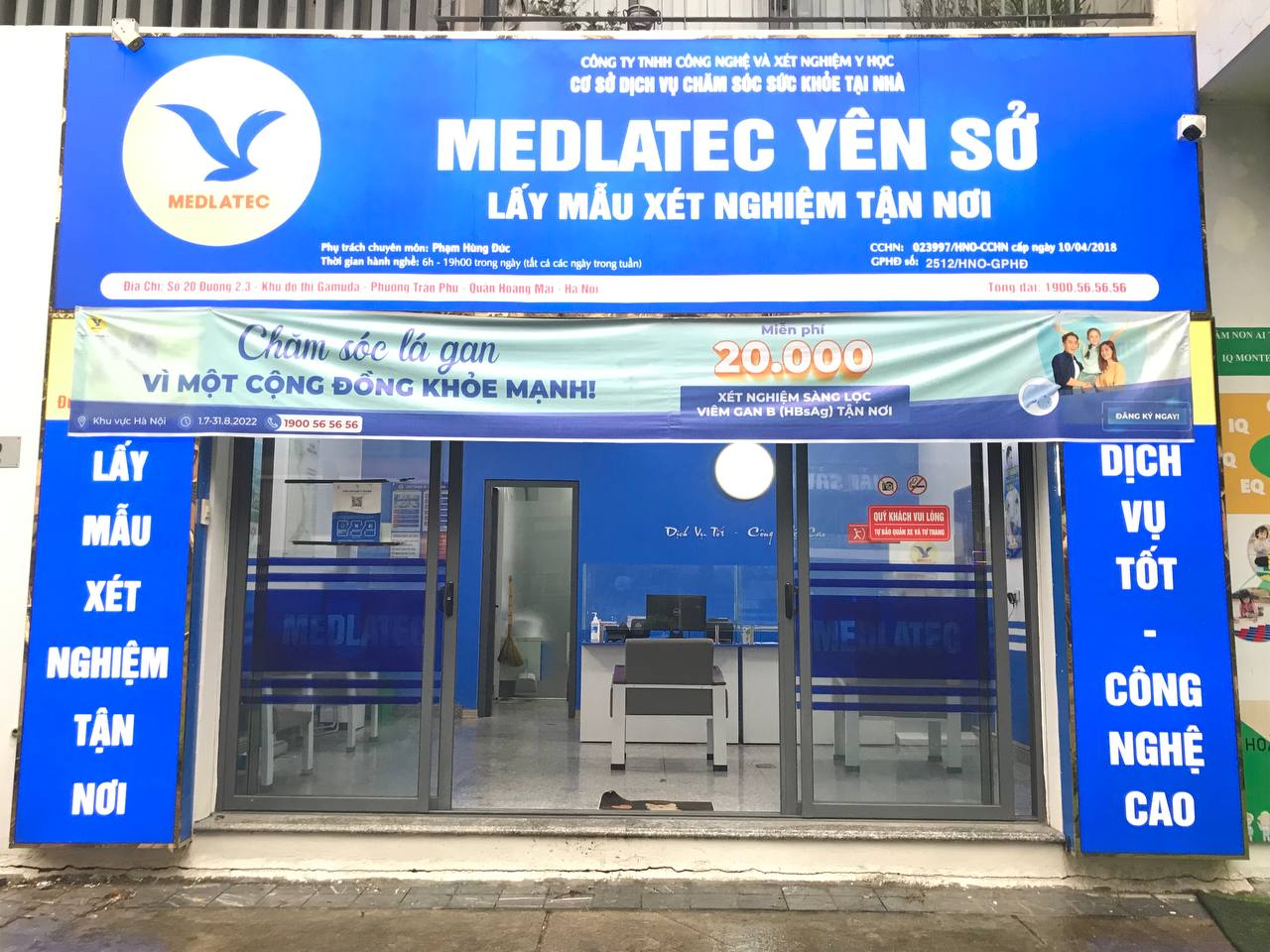 Văn Phòng Lấy Mẫu MEDLATEC Yên Sở