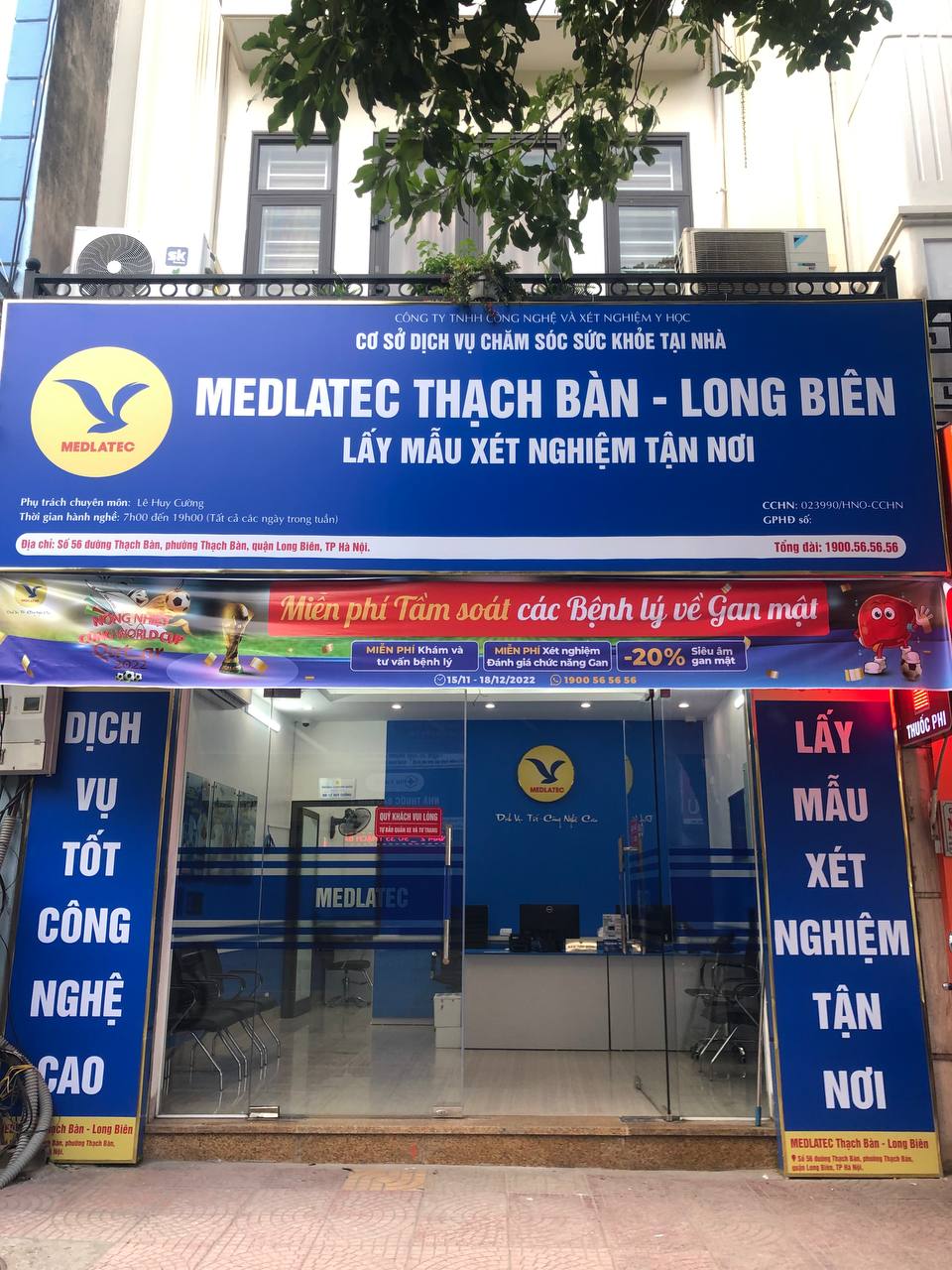 Văn phòng lấy mẫu MEDLATEC Thạch Bàn - Long Biên